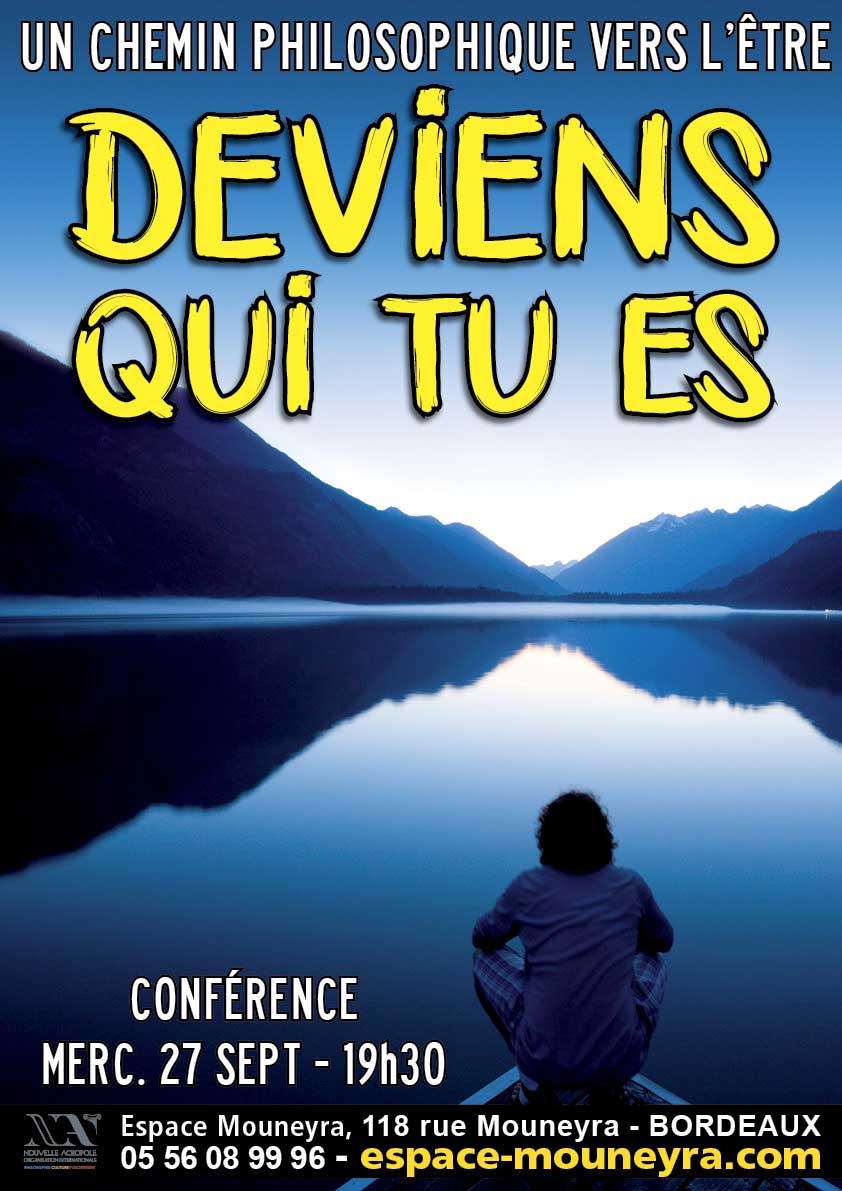 Conférence Deviens qui tu es ! Espace Mouneyra